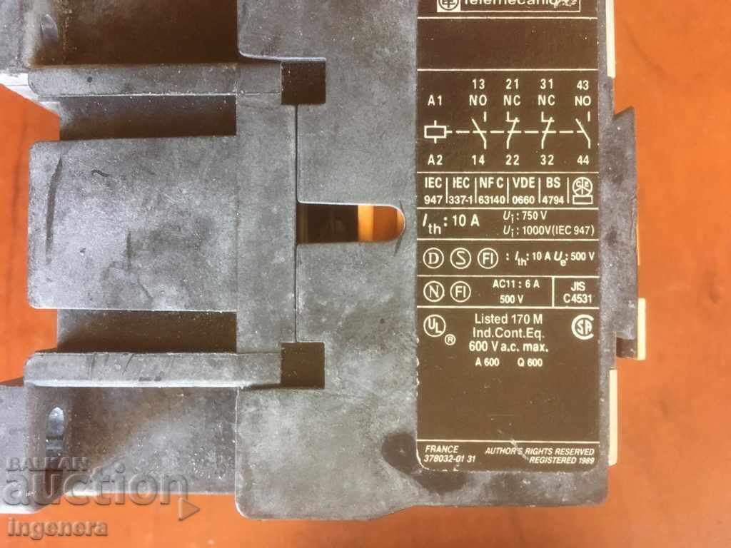 CONTACTOR 10 A WORKS-3 PCS with price 23.00 BGN | € 11.76 CONTACTOR 10 A WORKS-3 PCS with price 23.00 BGN | € 11.76