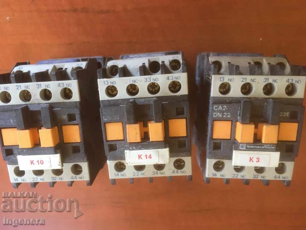 Auction CONTACTOR 10 A WORKS-3 PCS Auction CONTACTOR 10 A WORKS-3 PCS