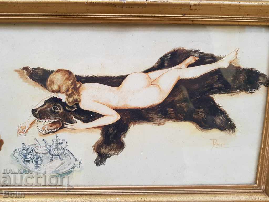 Collection painting erotica watercolor 1930 Dechi Vladikin with price € 330.00 | 645.43 BGN
