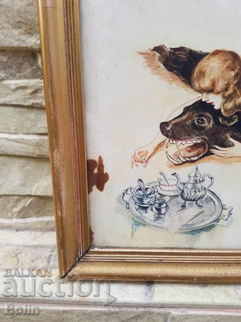 Delivery of Collection painting erotica watercolor 1930 Dechi Vladikin