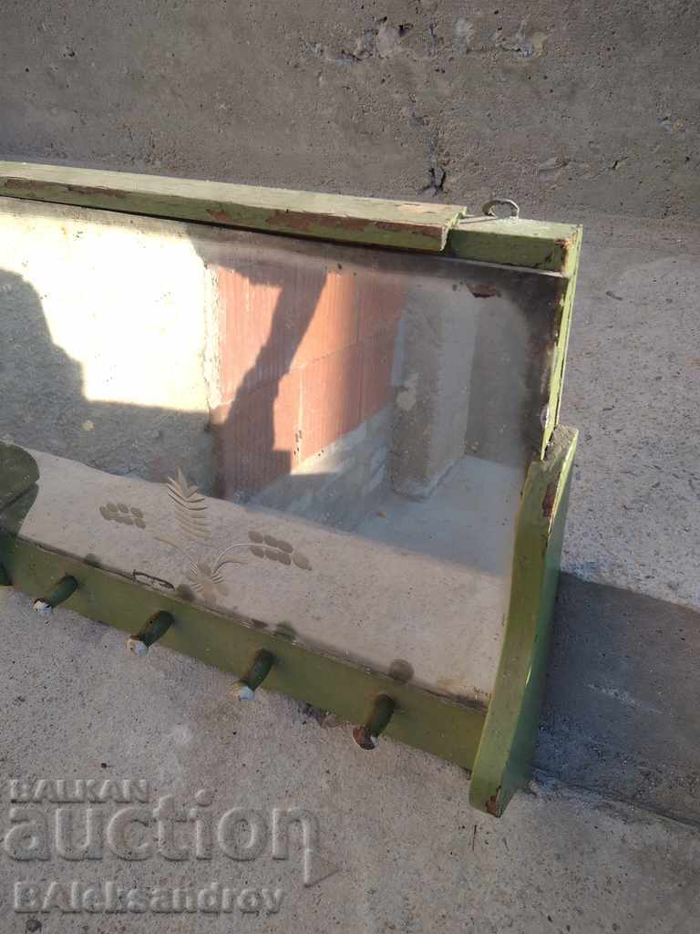 Old rustic mirror with hangers - 5 Old rustic mirror with hangers - 5