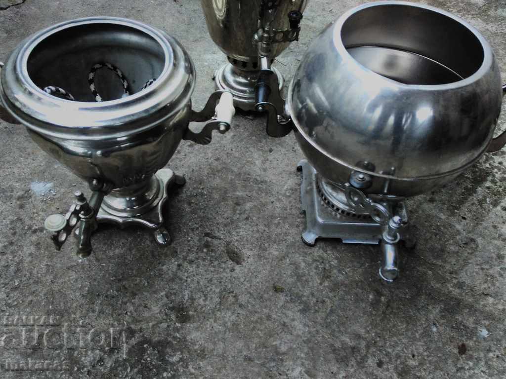 Auction  Old Soviet samovars
