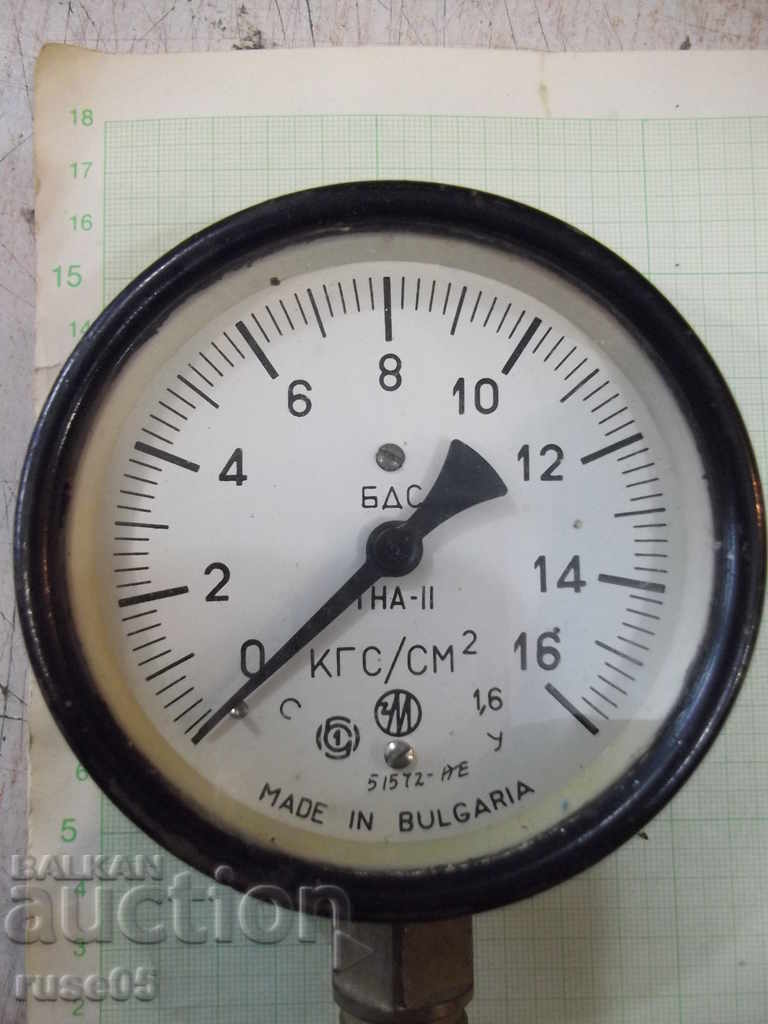 Manometer "TNA - II" from the soca working with price 20.00 BGN | € 10.23 Manometer "TNA - II" from the soca working with price 20.00 BGN | € 10.23