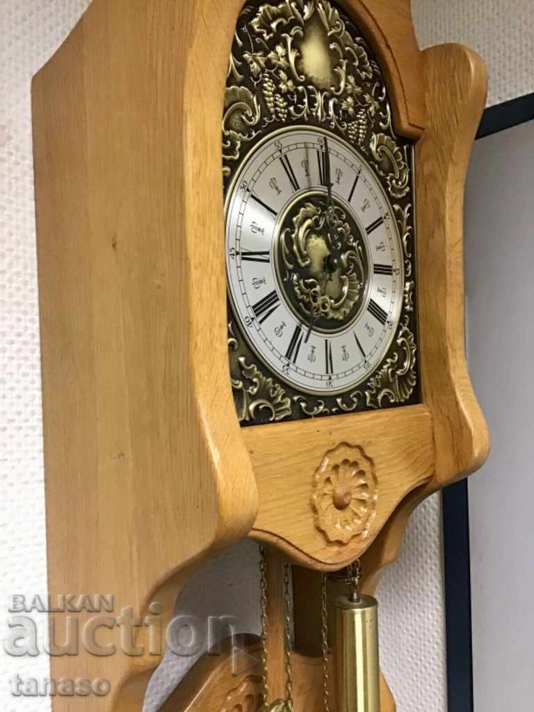 Auction Old German Wall Clock SBS Feintechnik Auction Old German Wall Clock SBS Feintechnik