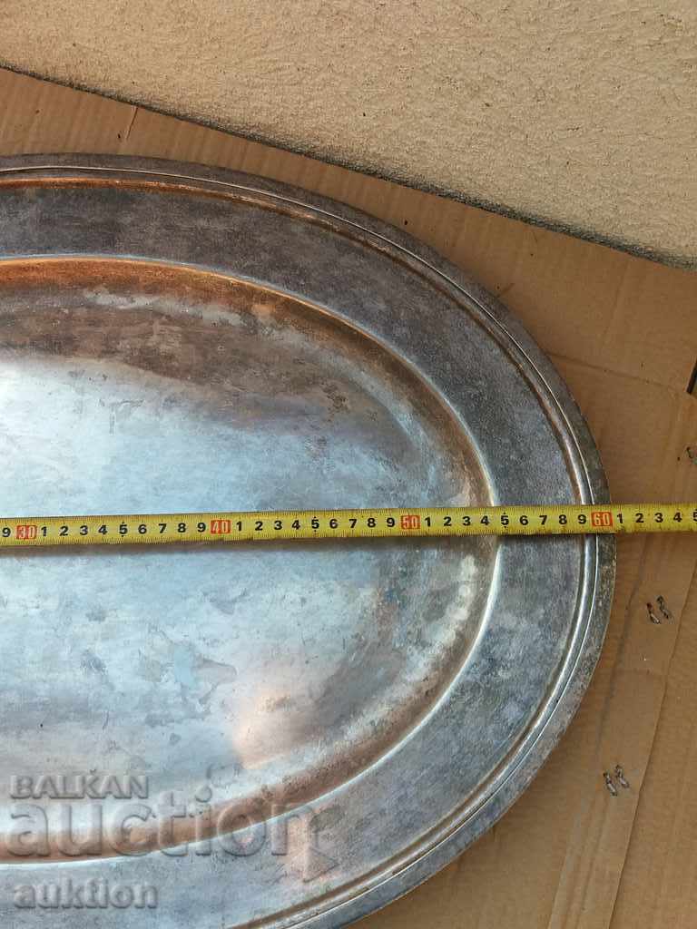 MASSIVELY SILVER SOC. BUDO, PLATE FOR SERVING DISHES - 5 MASSIVELY SILVER SOC. BUDO, PLATE FOR SERVING DISHES - 5