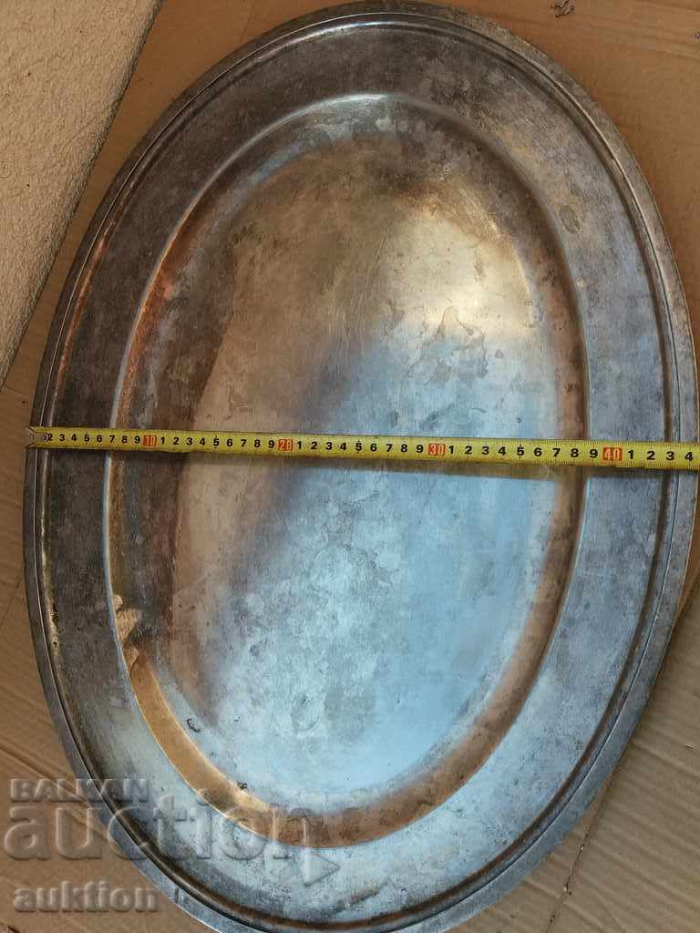 MASSIVELY SILVER SOC. BUDO, PLATE FOR SERVING DISHES - 6 MASSIVELY SILVER SOC. BUDO, PLATE FOR SERVING DISHES - 6