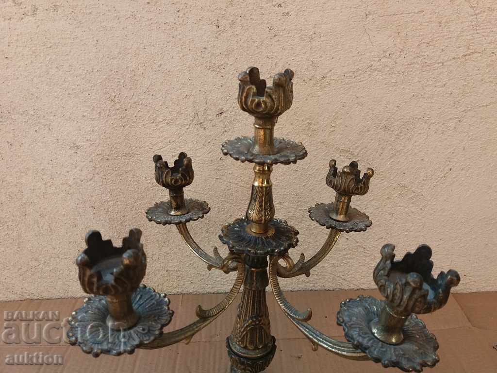 Delivery of MASSIVE BRONZE CANDLEHOLDER - FOR 5 CANDLES - ARICHOCRATIC