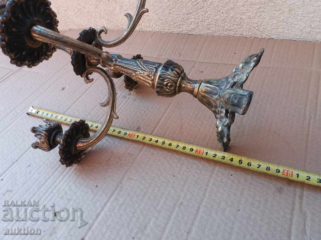 MASSIVE BRONZE CANDLEHOLDER - FOR 5 CANDLES - ARICHOCRATIC - 7