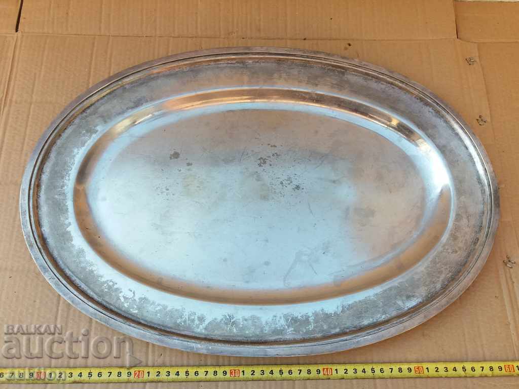 MASSIVE PLATEAU, TRAY SILVER SOC. HUGE with price 55.99 BGN | € 28.63 MASSIVE PLATEAU, TRAY SILVER SOC. HUGE with price 55.99 BGN | € 28.63