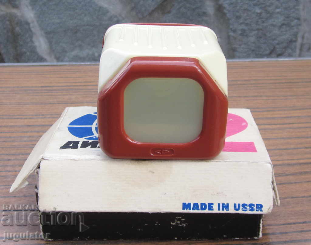 Delivery of Old Russian filmstrip projector for slides with box Delivery of Old Russian filmstrip projector for slides with box