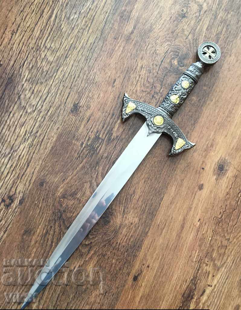 Dagger, Templar style -145x450 mm