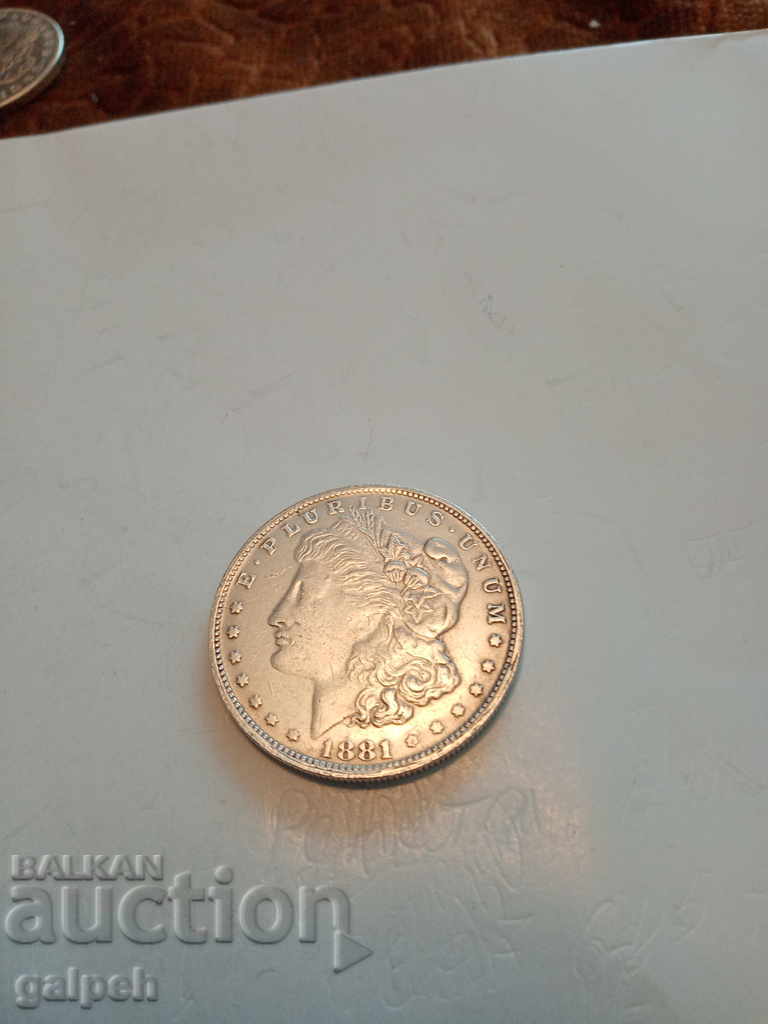 Delivery of USA ONE DOLLAR - 1881 - REPLICA - BGN 3. Delivery of USA ONE DOLLAR - 1881 - REPLICA - BGN 3.