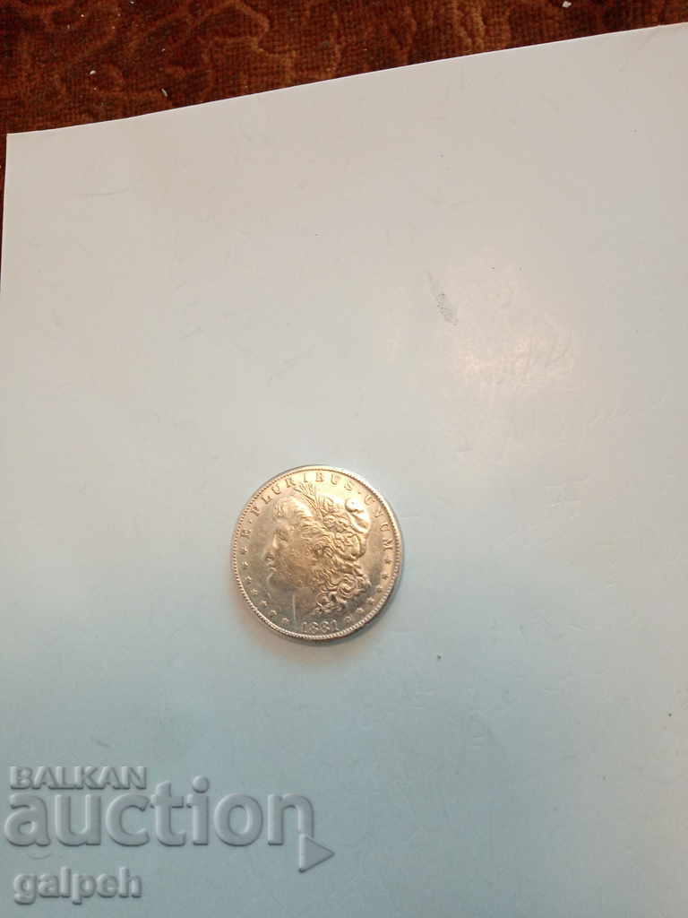 Auction USA ONE DOLLAR - 1881 - REPLICA - BGN 3. Auction USA ONE DOLLAR - 1881 - REPLICA - BGN 3.