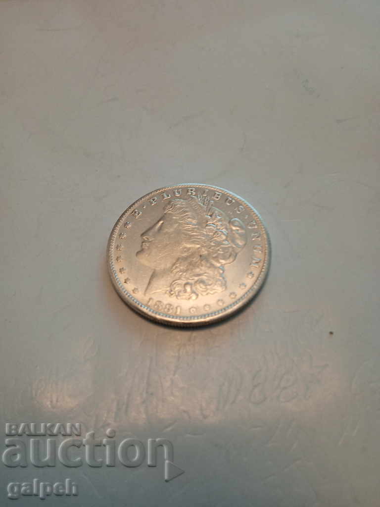 Delivery of USA ONE DOLLAR - 1881 - REPLICA - BGN 3. Delivery of USA ONE DOLLAR - 1881 - REPLICA - BGN 3.