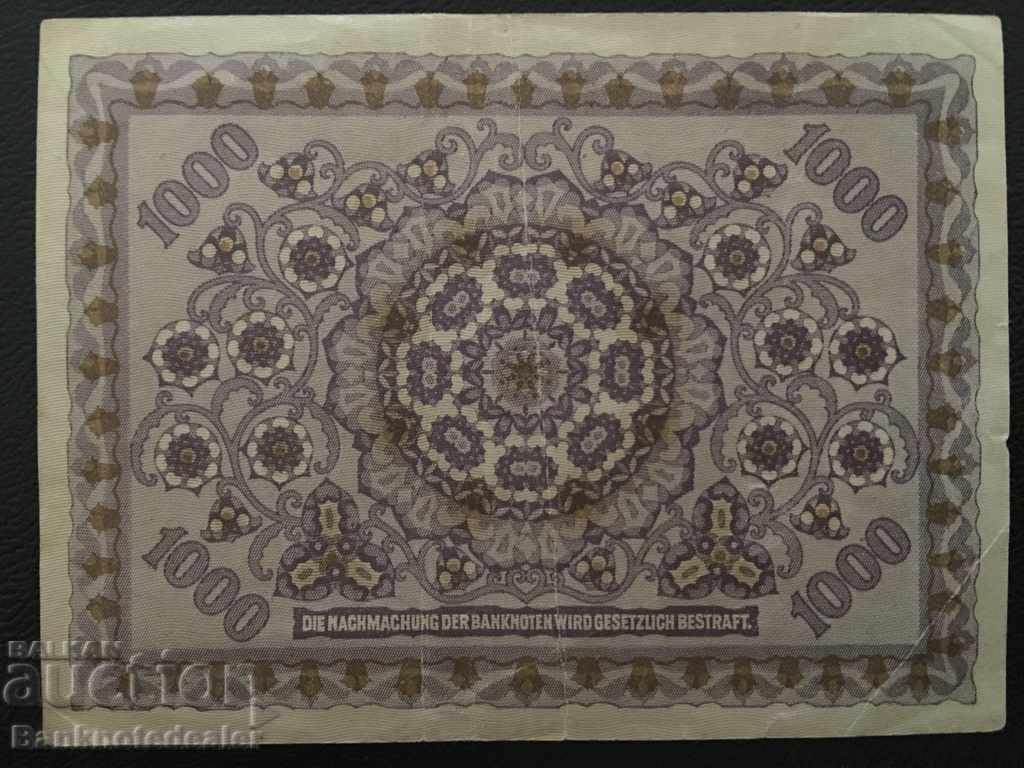Austria 1000 Kronen 1922 Pick 78 Ref 6223 with price 10.00 BGN | € 5.11 Austria 1000 Kronen 1922 Pick 78 Ref 6223 with price 10.00 BGN | € 5.11