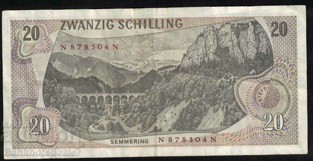 Austria 20 Schilling 1967 Pick 142 Ref 8762 cu preț 7.00 BGN | € 3.58