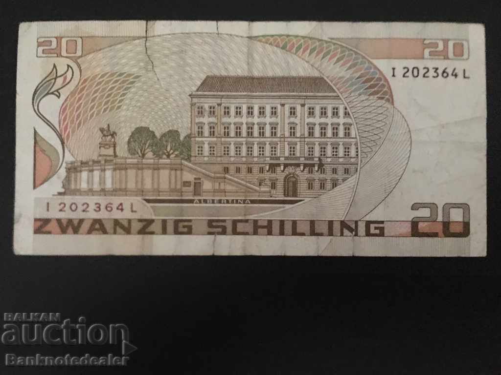 Austria 20 Schilling 1986 Pick 148 Ref 2364 with price 4.00 BGN | € 2.05 Austria 20 Schilling 1986 Pick 148 Ref 2364 with price 4.00 BGN | € 2.05