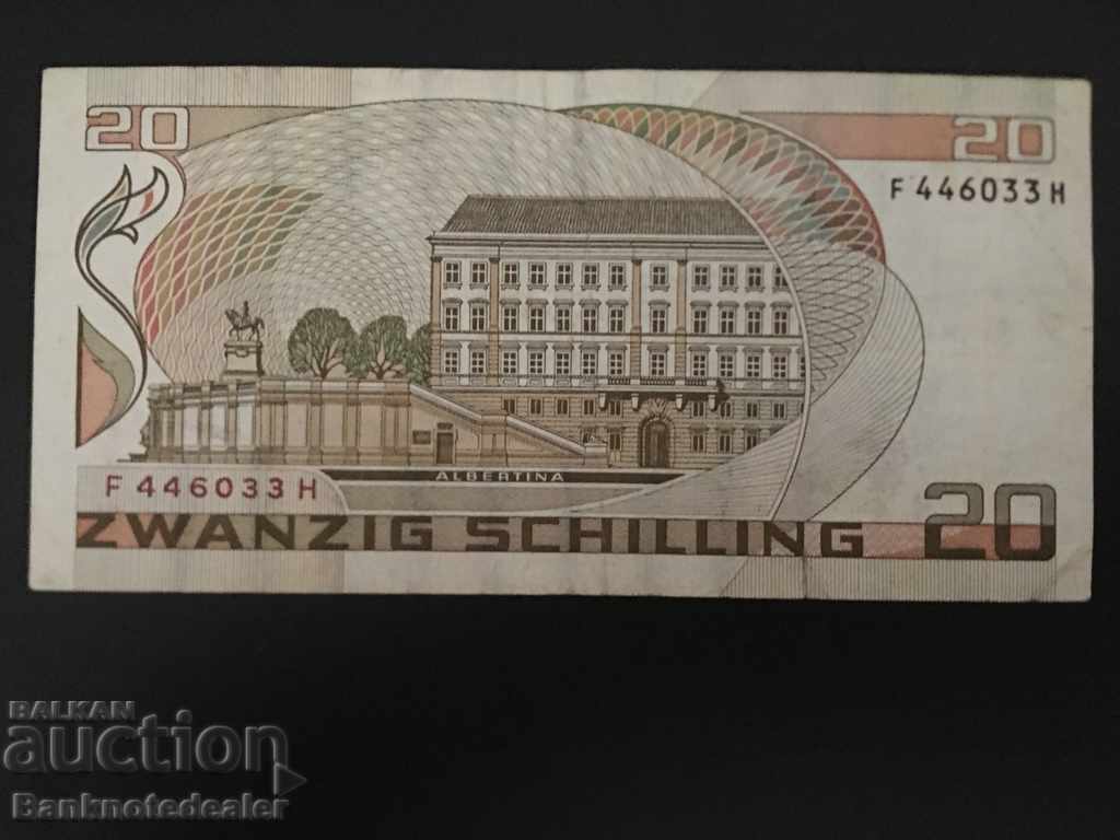 Austria 20 Schilling 1986 Pick 148 Ref 6033 with price 5.00 BGN | € 2.56 Austria 20 Schilling 1986 Pick 148 Ref 6033 with price 5.00 BGN | € 2.56