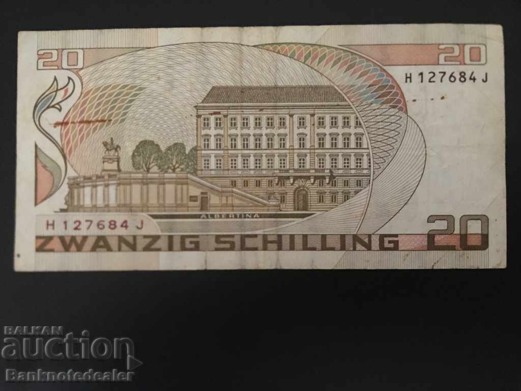 Austria 20 Schilling 1986 Pick 148 Ref 7684 with price 5.00 BGN | € 2.56