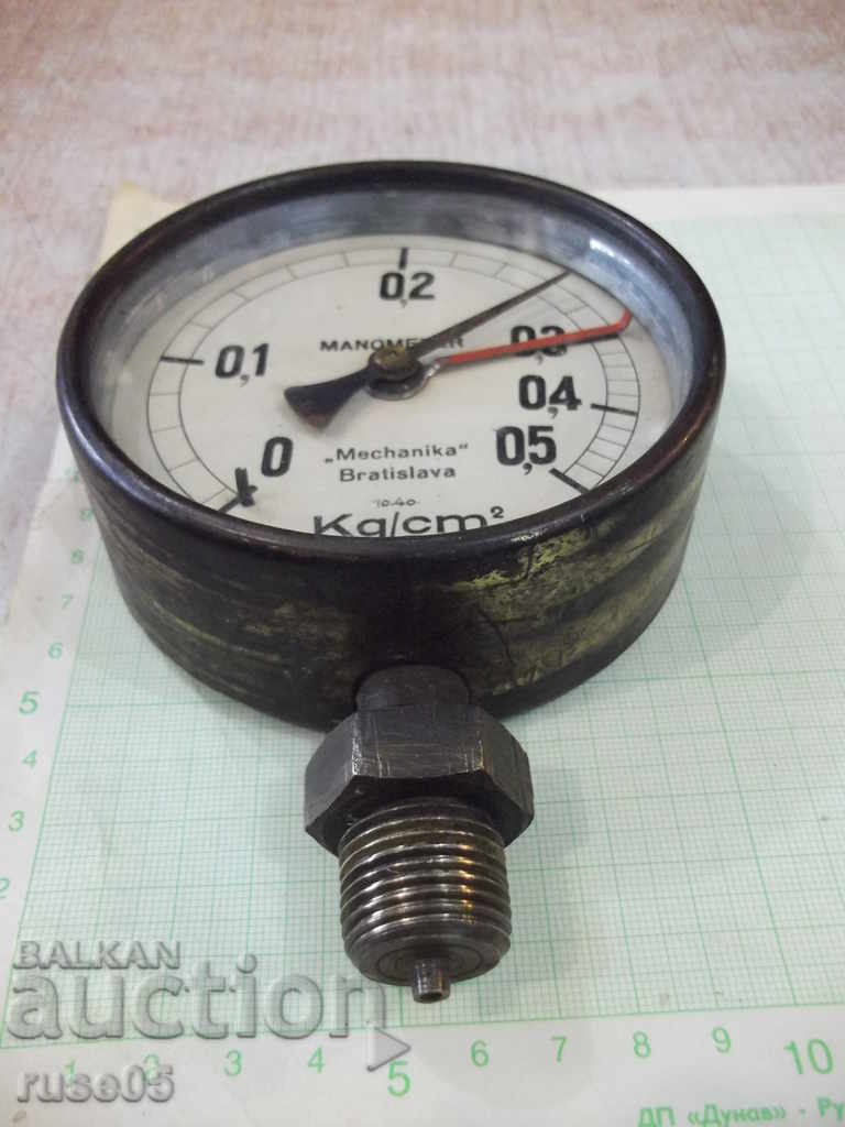 Manometer "Mechanika - Bratislava" from the soc with price 20.00 BGN | € 10.23 Manometer "Mechanika - Bratislava" from the soc with price 20.00 BGN | € 10.23