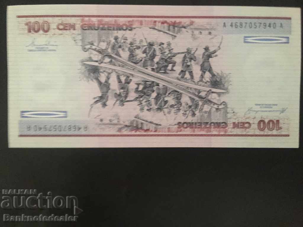 Βραζιλία 100 Cruzeiros 1994 Pick 198a Ref 7940 με τιμή 5.00 BGN | € 2.56 Βραζιλία 100 Cruzeiros 1994 Pick 198a Ref 7940 με τιμή 5.00 BGN | € 2.56