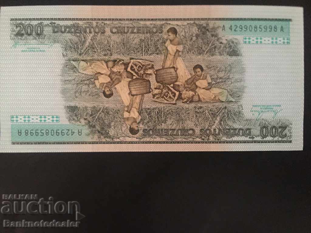 Brazil 200 Cruzeiros 1994 Pick 199b Ref 5998 with price 5.00 BGN | € 2.56 Brazil 200 Cruzeiros 1994 Pick 199b Ref 5998 with price 5.00 BGN | € 2.56