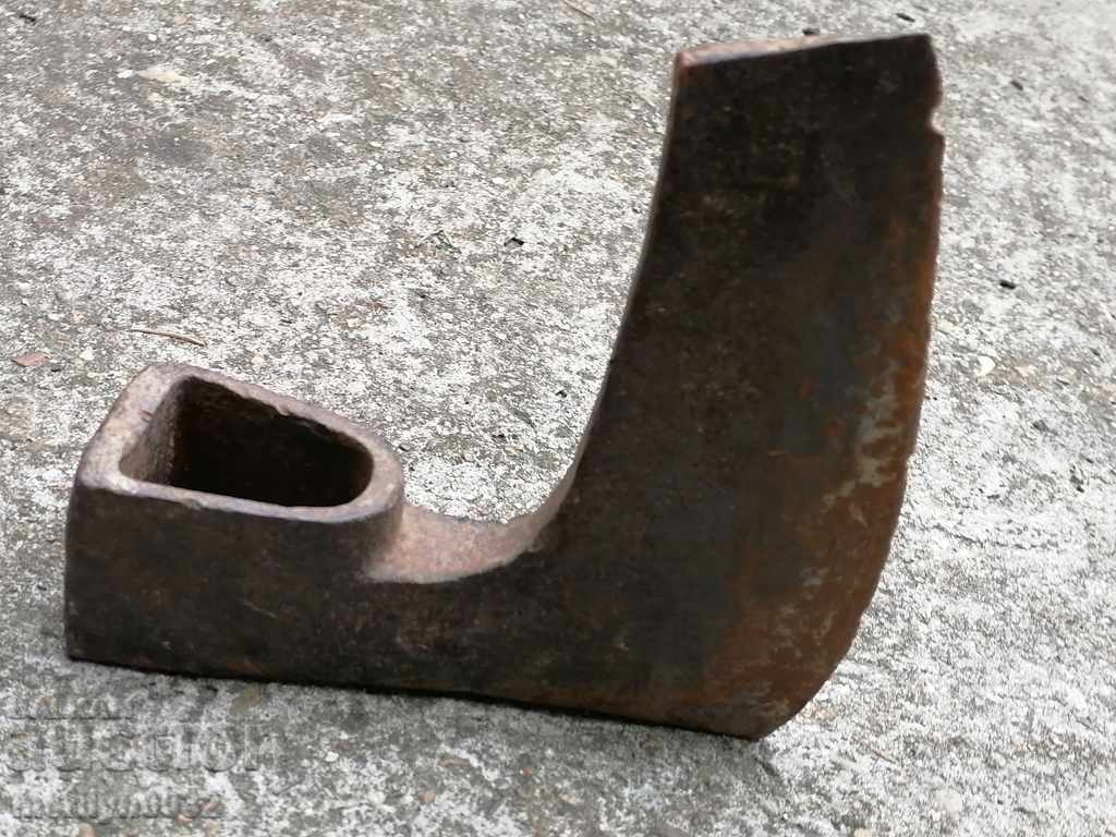 Auction  An old ax shaft tool wrought iron