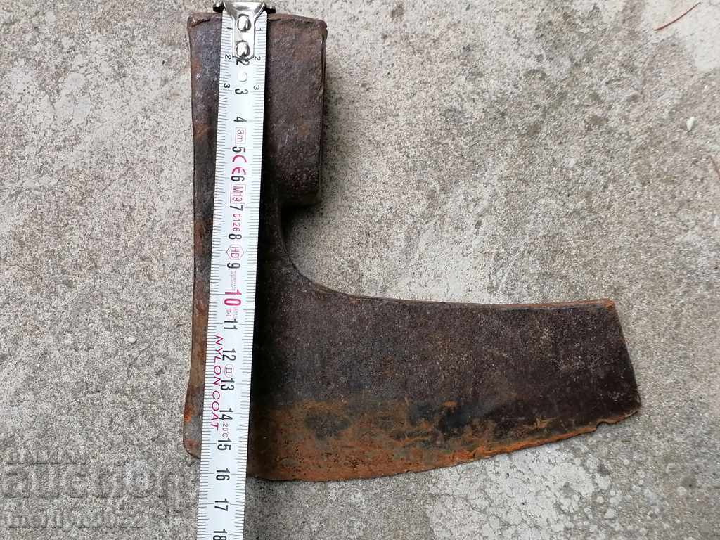 An old ax shaft tool wrought iron - 6