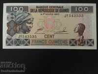 Guinea 100 Francs 1960 1998 Pick 35 Unc