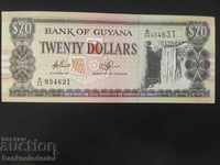 Guyana 20 de dolari 1996 Pick 30 Ref 4631 Unc