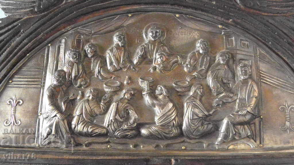 SILVER ICON-THE LAST SUPPER-WOOD CARVING with price 499.99 BGN | € 255.64 SILVER ICON-THE LAST SUPPER-WOOD CARVING with price 499.99 BGN | € 255.64