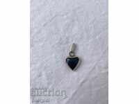 Silver heart pendant №1251
