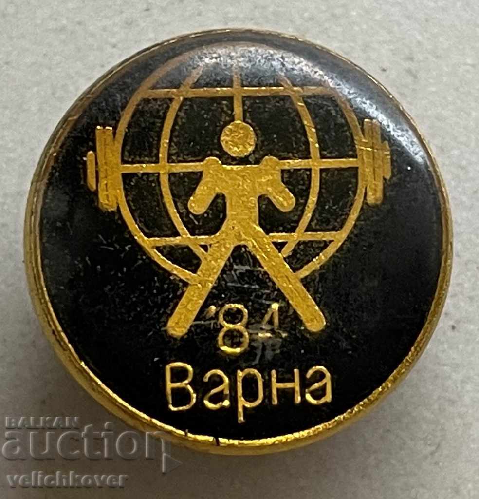 31117 България знак състезания Щанги Варна 1984