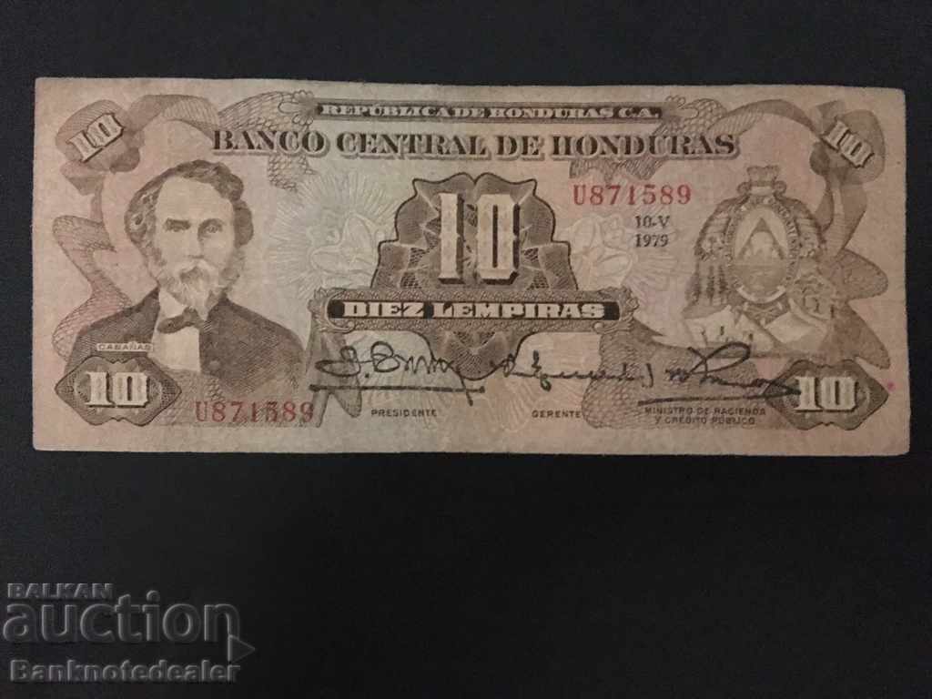 Honduras 10 Lempira 1979 Pick 64a Ref 1589 Rare Pick no with price 30.00 BGN | € 15.34