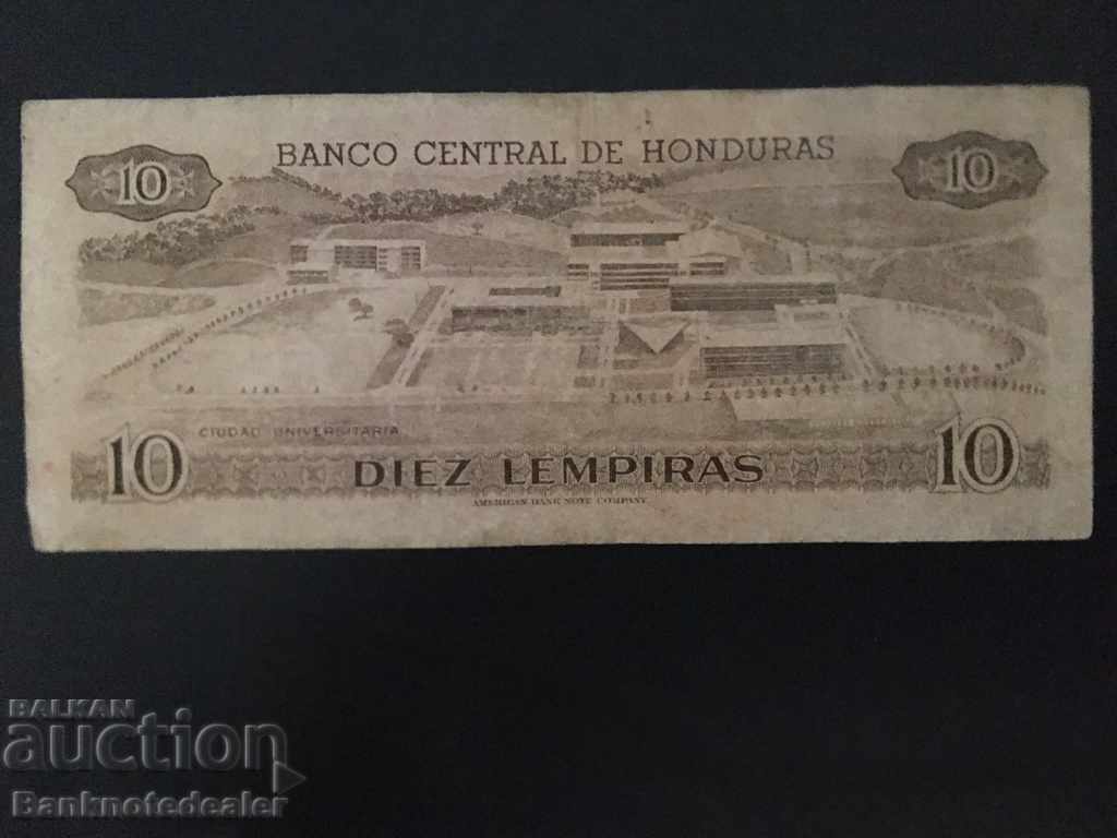 Auction  Honduras 10 Lempira 1979 Pick 64a Ref 1589 Rare Pick no