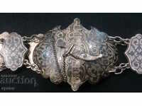 Tsarist Russia silver belt with buckles coated niel