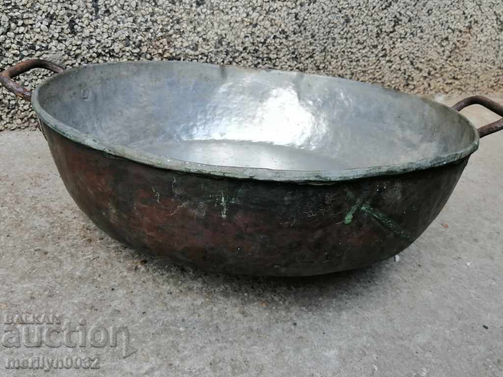 Old copper tray, sahane, baker, tray, tray with price 149.00 BGN | € 76.18