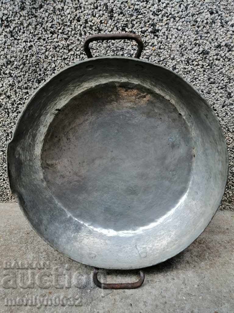 Auction  Old copper tray, sahane, baker, tray, tray