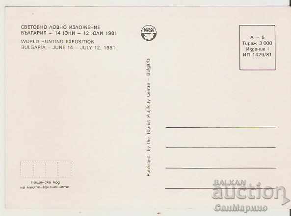 Card Bulgaria World Hunting Exhibition * with price 1.20 BGN | € 0.61 Card Bulgaria World Hunting Exhibition * with price 1.20 BGN | € 0.61