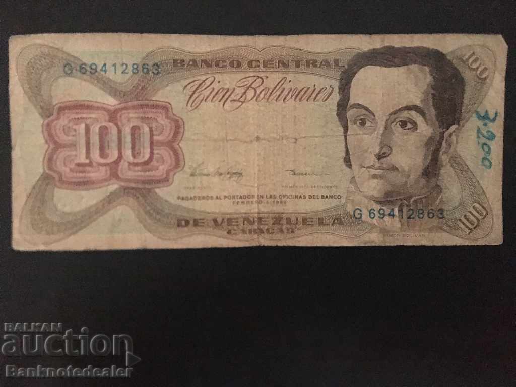 Venezuela 100 Bolivares 1998 Pick 66f Ref 2863