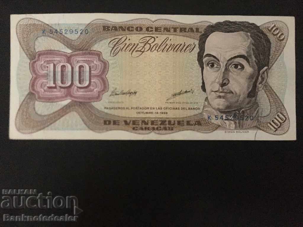 Venezuela 100 Bolivares 1998 Pick 66f Ref 9520