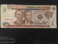 Philippines 10 Piso 2001 Pick 187 Ref 8831