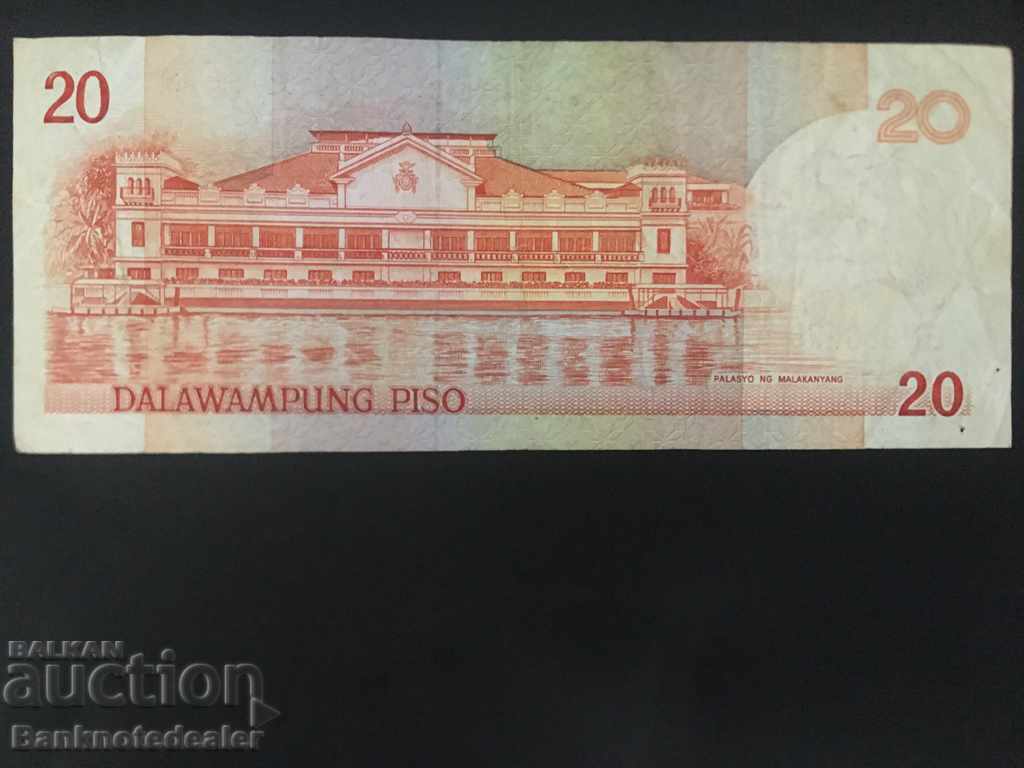 Philippines 20 Piso 1986-94 Pick 182d Ref 6479 with price 9.00 BGN | € 4.60 Philippines 20 Piso 1986-94 Pick 182d Ref 6479 with price 9.00 BGN | € 4.60