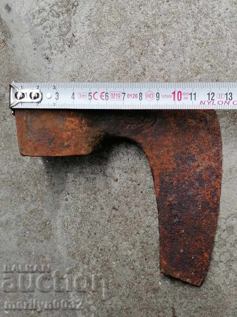 An old ax shaft tool wrought iron - 6