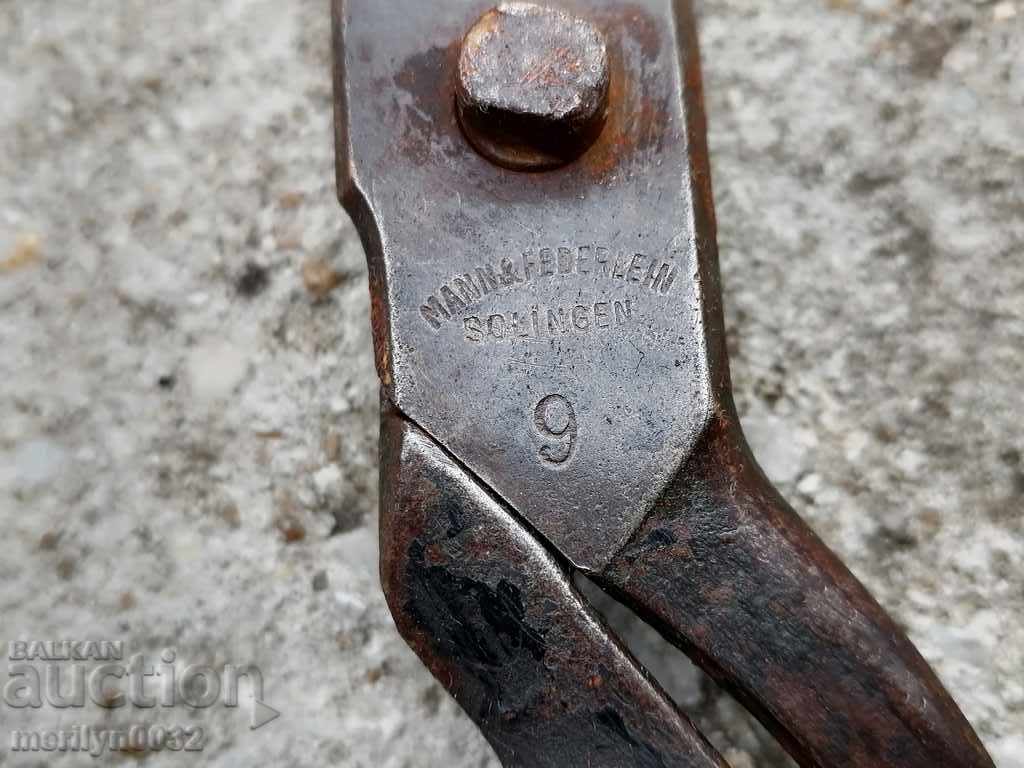 Стара шивашка немска ножица Solingen стари ножици