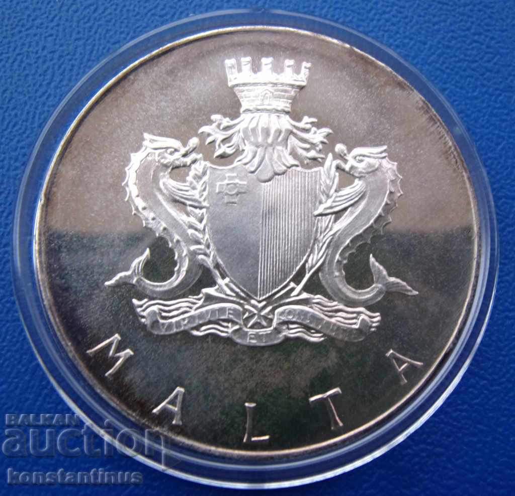 Malta 2 Pounds 1974 UNC Rare