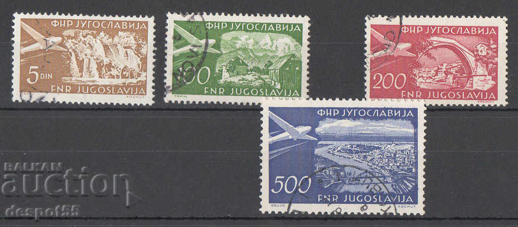 1951-52. Iugoslavia. Air Mail - Aeronavă.