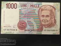 Italia 1000 Lire 1990 Pick 112 Ref 7590