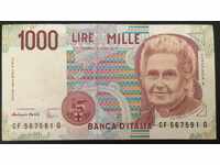 Ιταλία 1000 Λίρες 1990 Pick 112 Ref 7591