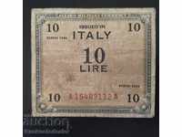 Armata Aliată a Italiei Pick 10 lire M13b Ref 9112